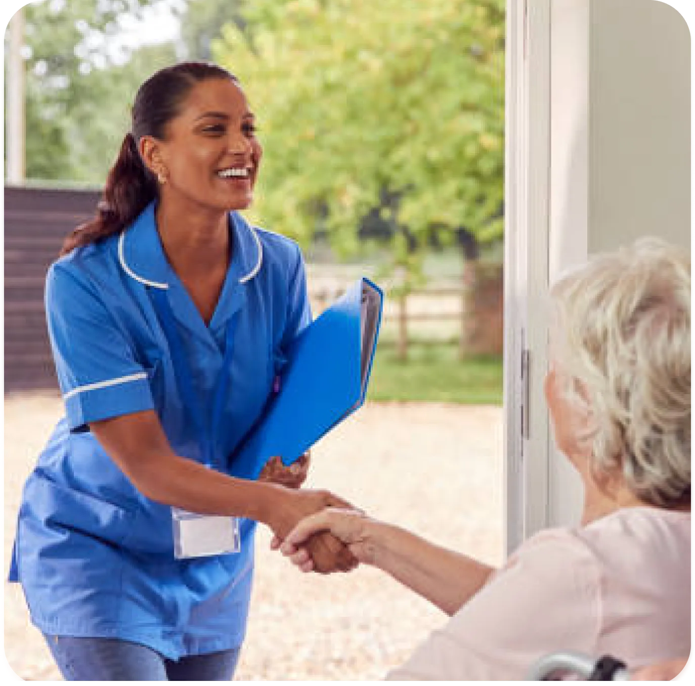 Jeune infirmière noire